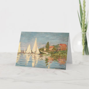 Carte Régate de Claude Monet   à Argenteuil, c.1872