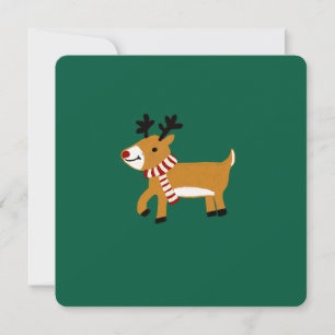 Carte Reinder de Noël
