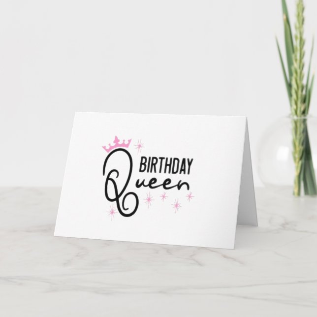 CARTE *REINE* C'EST VOTRE ANNIVERSAIRE - RENDEZ-LE SPÉCI (Devant)