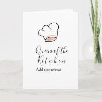 Reine de la cuisine chef cuisinier ajouter nom cou