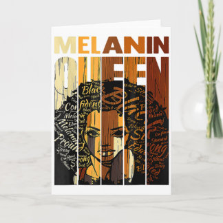 Carte Reine de la mélanine Mois de l'histoire des Noirs 