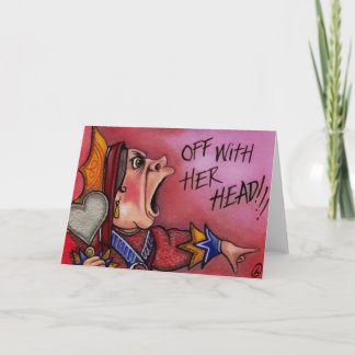 Carte REINE DES COEURS Alice au pays des merveilles