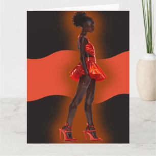 Carte Reine noire afro-américaine Mélanine Sista Shopp