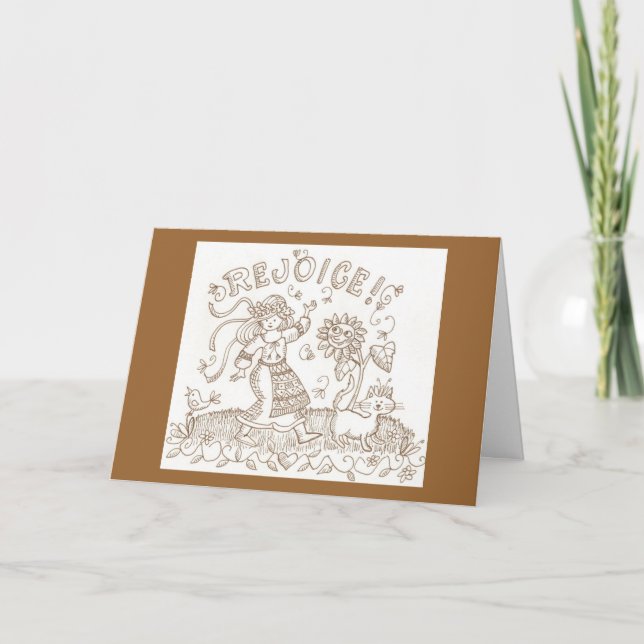 Carte Rejoice Birthday Greeting (Devant)