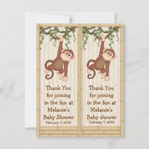 Carte Rejoignez le Signet de singe amusant