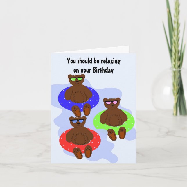 Carte Relax, c'est ton anniversaire (Devant)