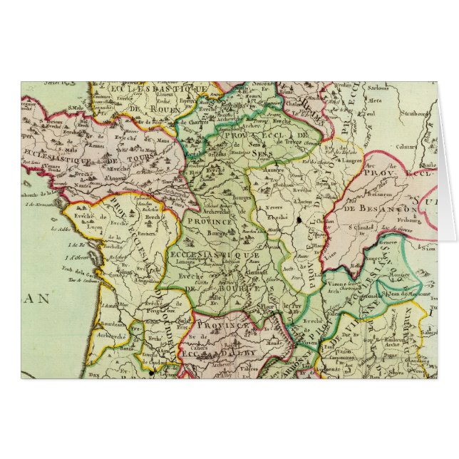 Carte religieuse de France (Devant horizontal)