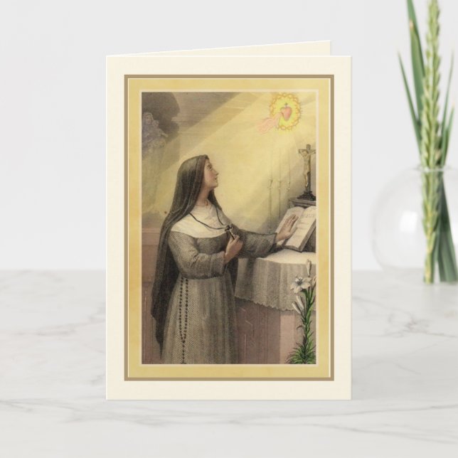 Carte Religieux catholique Soeur sacrée de Jésus (Devant)