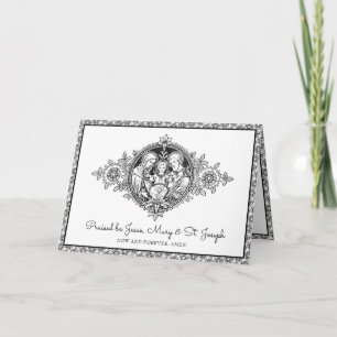 Carte Religieux Sainte Famille Jésus Marie Joseph Ligne 