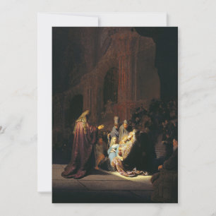 Carte Rembrandt - Chanson de louange de Simeon