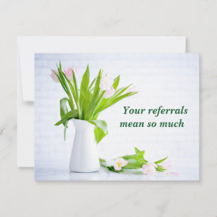 Carte Remerciement Moderne pour Recommandation d'Affaire