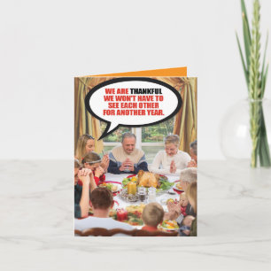 Carte Remerciements à la famille Thanksgiving