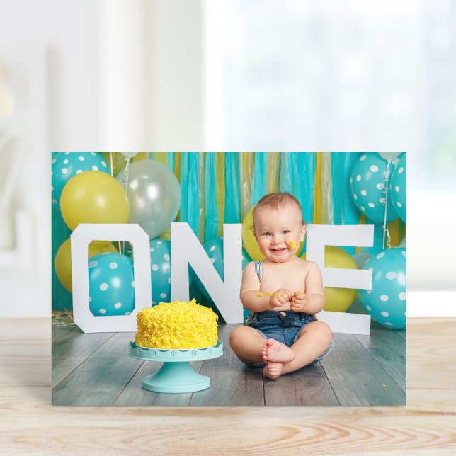 Carte Remerciements de photo d'anniversaire personnalisé (Créateur téléchargé)