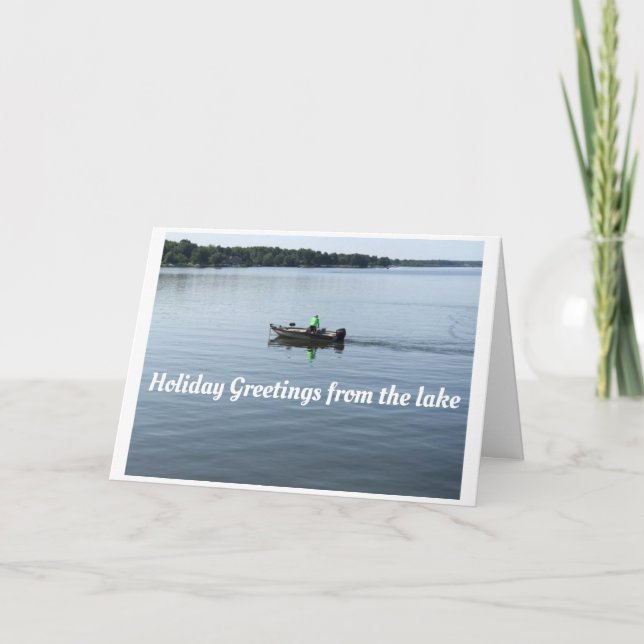 CARTE **REMERCIEMENTS DE VACANCES DU LAC** NOËL (Devant)