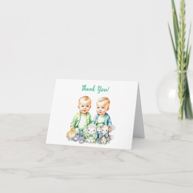 Carte Remerciements pour Cadeau de Baby Shower (Devant)