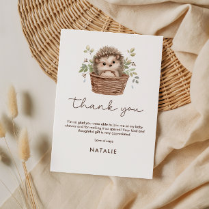 Carte Remerciements pour une Baby Shower pour un Petit H