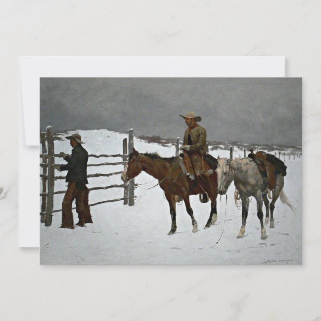 Carte Remington - Chute du Cowboy, (Devant)