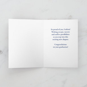 Carte Remise des diplômes de l'école secondaire Godson N