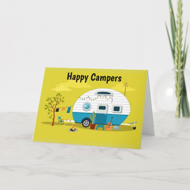 Carte Remorque Happy Campers (Devant)