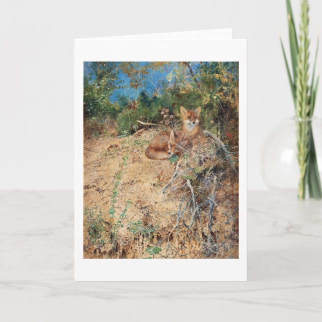 Carte Renards, Bruno Liljefors (Devant)