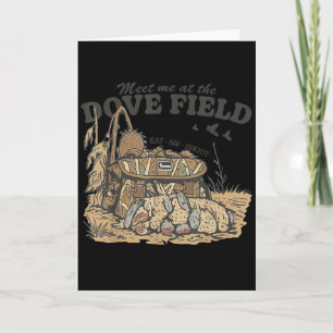 Carte Rencontre-moi au sac camouflage pour la chasse aux
