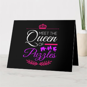 Carte Rencontrez Queen Of Puzzles Queen Puzzle Kooky Puz