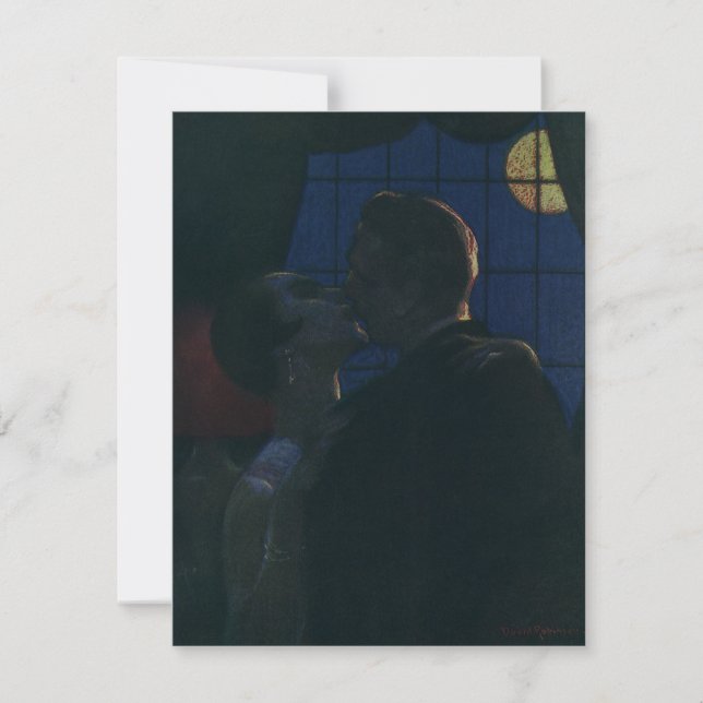 Carte Rendez-vous de minuit, Les amoureux au bord de la  (Devant)