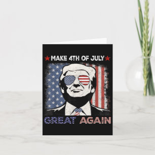 Carte Rendre 4 juillet grand à nouveau Trump Hommes Femm