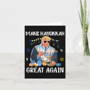 Carte Rendre à Hanoukka sa grandeur Trump juif laid