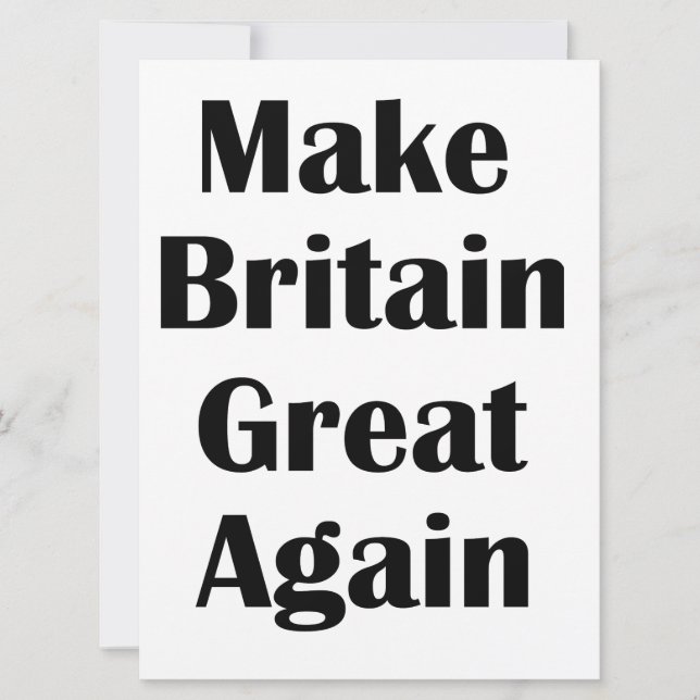 Carte Rendre à la Grande-Bretagne (Devant)