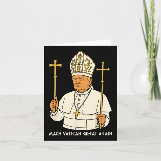 Carte Rendre la grandeur du Vatican à nouveau drôle Pape (Devant)