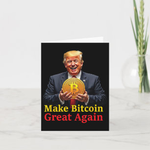 Carte Rendre le Bitcoin grand à nouveau Trump Bitcoin Cr