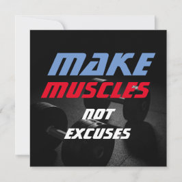 Carte Rendre les muscles Bodybuilding Fitness Motivation