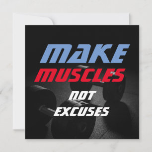Carte Rendre les muscles Bodybuilding Fitness Motivation