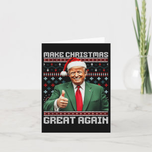 Carte Rendre Noël grand à nouveau Noël Noël amusant Trum
