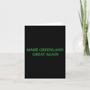 Carte Rendre sa grandeur au Groenland, Trump vert Mens W