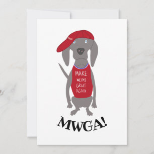 Carte Rendre Weimaraner le chien de Weimaraner de MWGA p