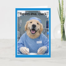 Repairs Done Get Well Card  SG-1