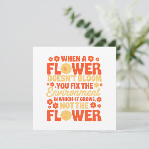 Carte Réparez l'environnement, pas la fleur
