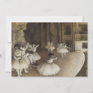 Carte Répétition De Ballet Sur La Scène Edgar Degas