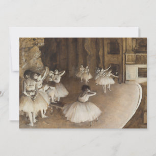 Carte Répétition de ballet sur scène Edgar Degas