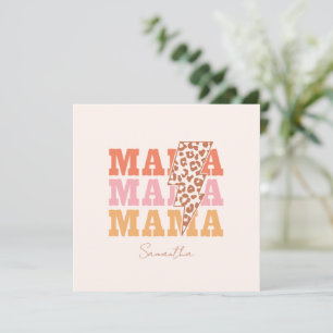 Carte Répétition Rustique "Mama"
