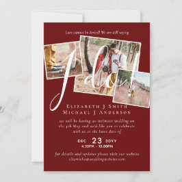 Carte Report de mariage Changement de date Réception