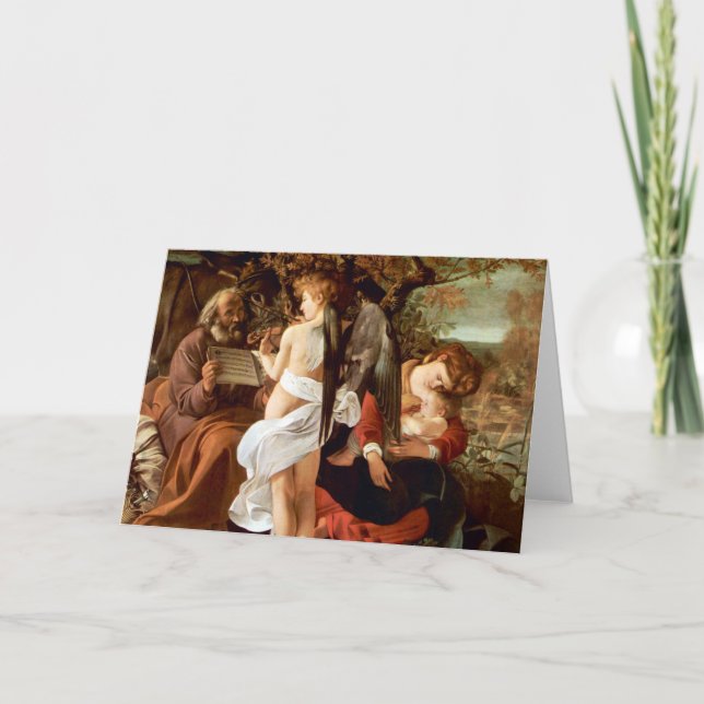 Carte Repos sur le vol en l'Egypte par Caravaggio (Devant)