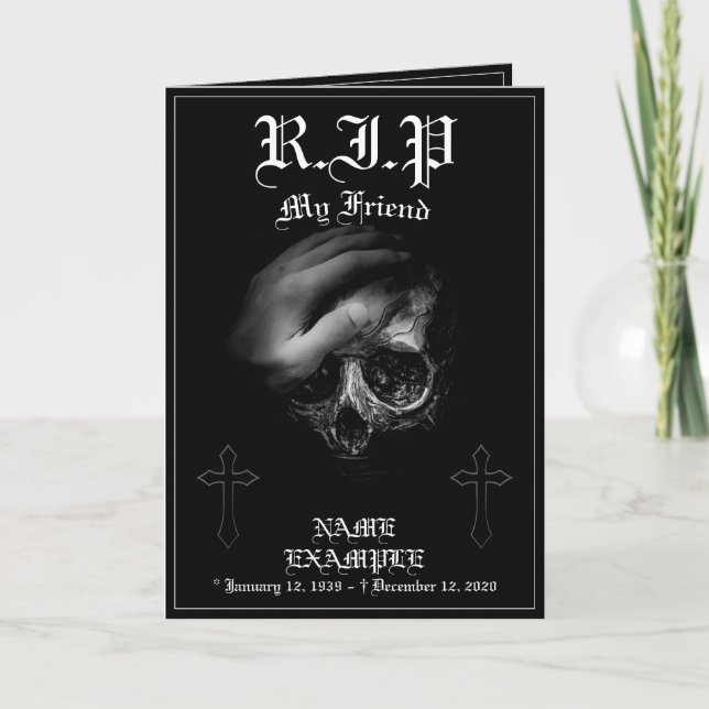 Carte Repose en Paix mon Ami (Devant)