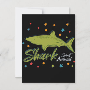 Carte Requin animal de pouvoir spirituel, animal d'espri