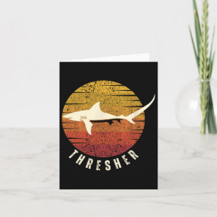 Carte Requin Thresher Requin Profond Mer Pêche Poisson O