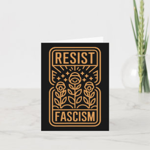 Carte Résister à la protestation contre le fascisme Trum