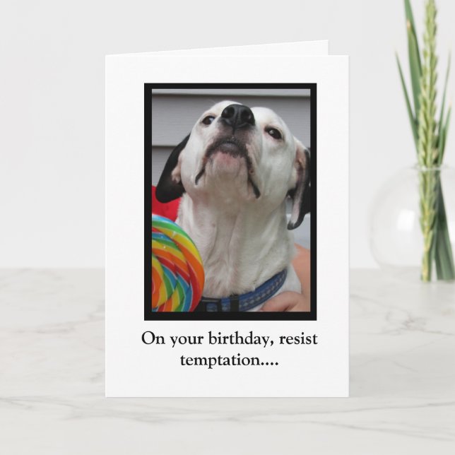 Carte Résister à la tentation (Devant)