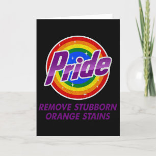 Carte Résistez Trump Enlevez Taches Orange Tenaces Fiert